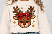 Christmas Reindeer Sublimation PNG, a Seasonal Illustration by Canvas Craft (Thumbnail 5 of 6)