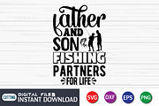 Father and Son Fishing Partners for, an Animal Illustration by SVGCuteShop (Thumbnail 3 of 3)