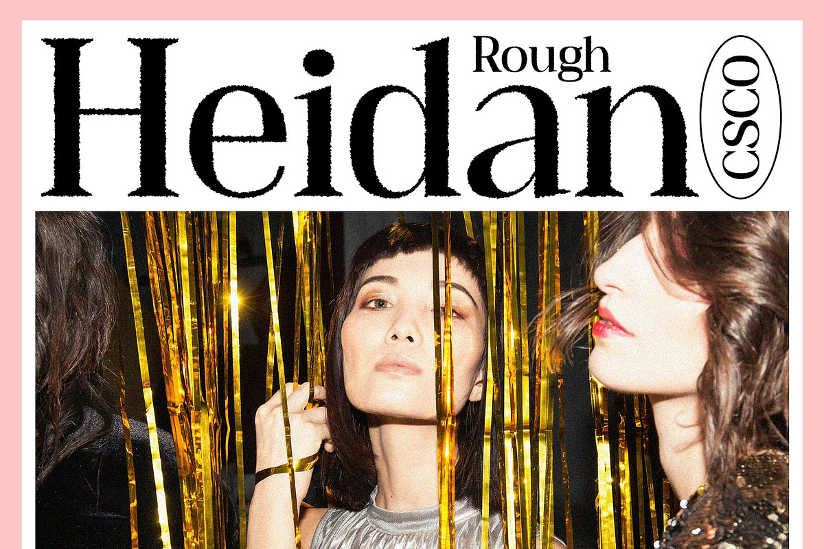 Heidan Rough, a Serif Font by Craft Supply Co. (Photo 1 of 8)