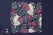 Dark garden. Seamless pattern, a Pattern Graphic by Elona Laff (Thumbnail 3 of 7)