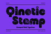 CS Qinetic Stamp, a Sans Serif Font by Craft Supply Co. (Thumbnail 1 of 8)