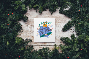 Christmas And New Year Lettering