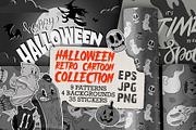 Halloween Retro Cartoon Collection, a Seasonal Illustration by Kokoshka (Thumbnail 1 of 12)