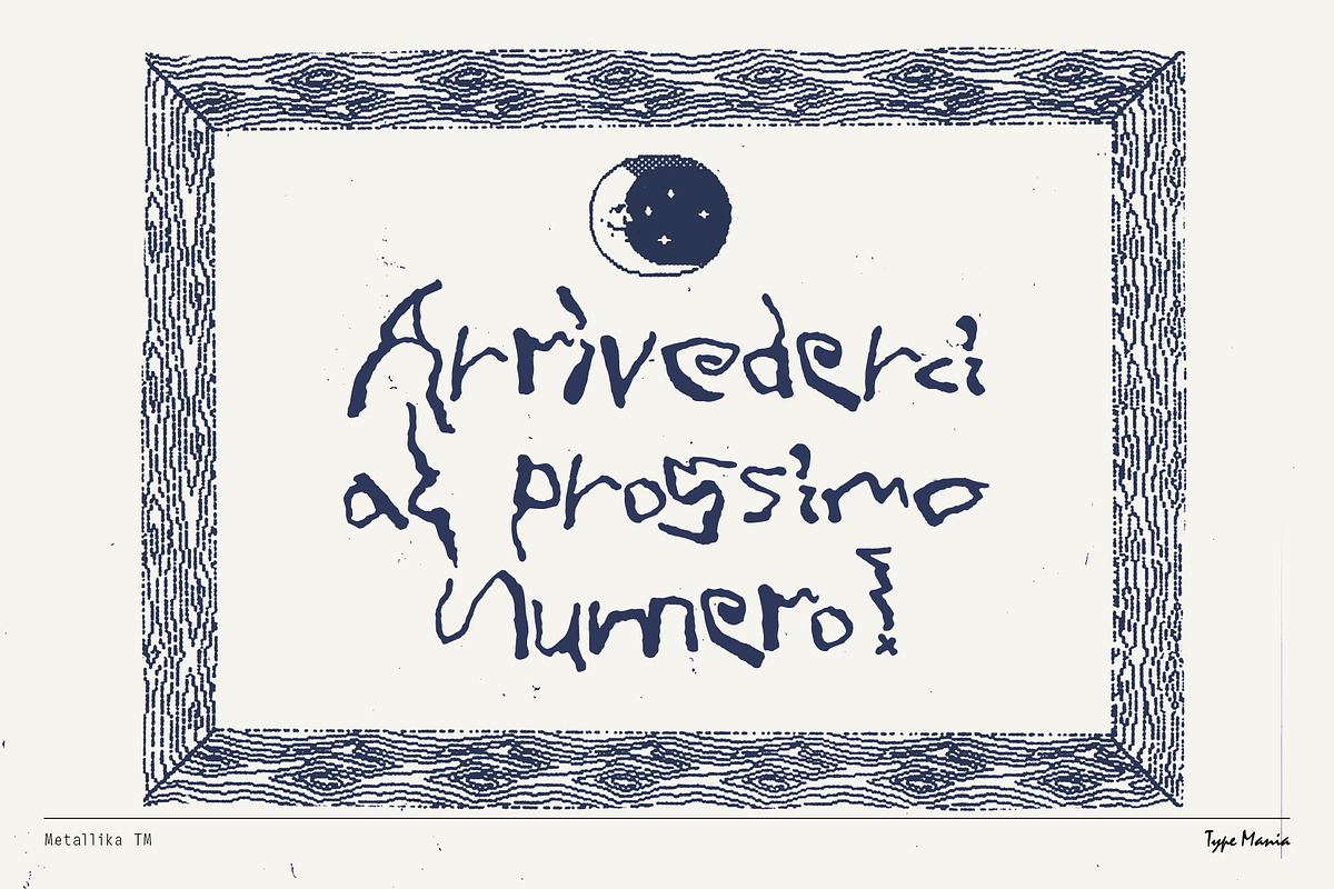 Metallika TM – Wicked Script Font, a Script Font by Type Mania (Photo 12 of 13)