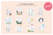 pretty bunny kit, an Animal Illustration by Funnystore (Thumbnail 15 of 17)