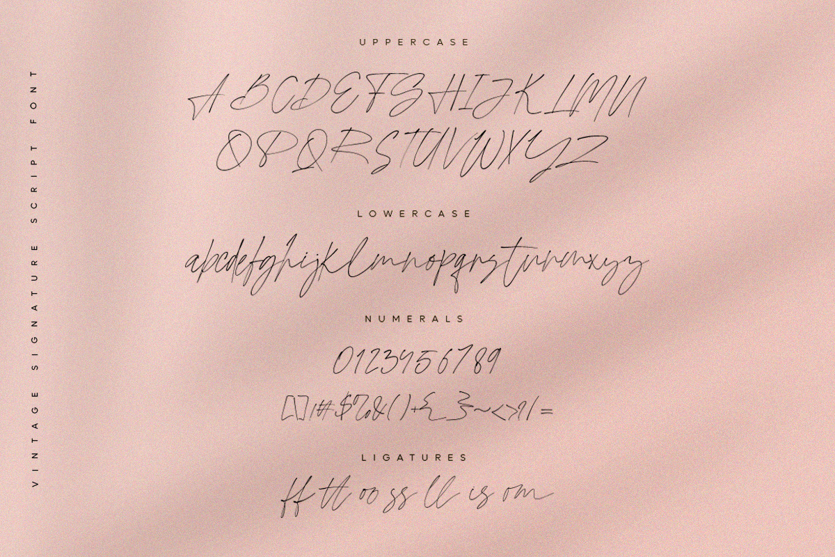 Arington | Vintage Signature Script, a Script Font by Pentagonistudio (Photo 10 of 10)