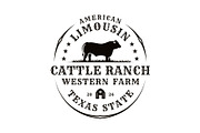Vintage Cattle Farm Western Logo, a Branding & Logo Template by Buqancreative (Thumbnail 2 of 3)