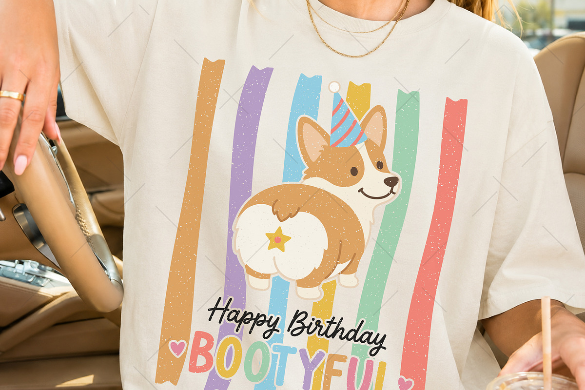 Birthday Pun Dog Hand-Drawn PNG, a Seasonal Illustration by OK Design (Photo 2 of 5)