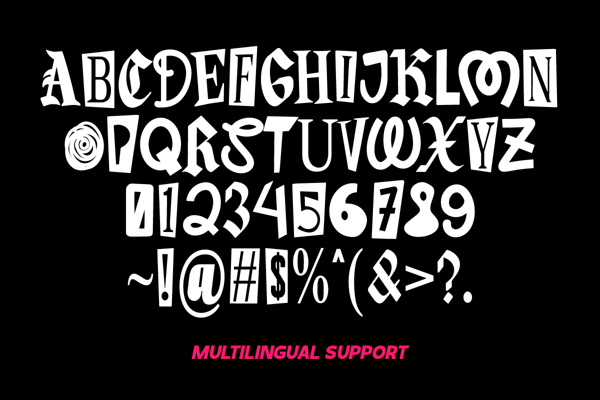 Sound Distortion Mixed Font, a Font by Ronny Studio (Photo 8 of 8)