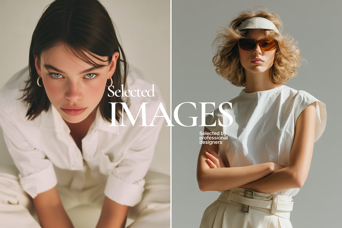 218 White Fashion Stock Images, a Beauty & Fashion Photo by Welovegraphics (Photo 7 of 10)