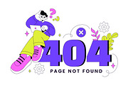 10 404 Error Vector Illustration, a Technology Illustration by denayunebgt (Thumbnail 4 of 4)