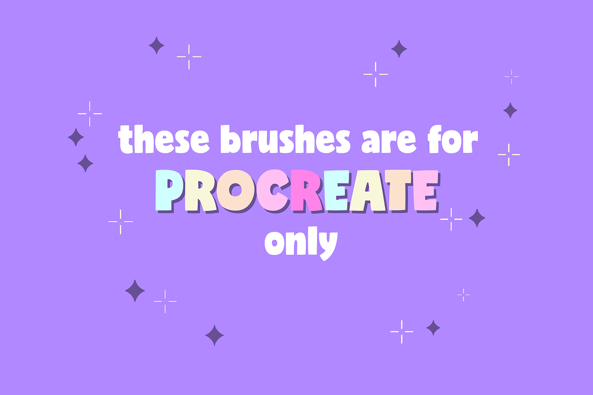 Kawaii Brushes for Procreate, a Brush Add-On by AnniaArt (Photo 7 of 7)
