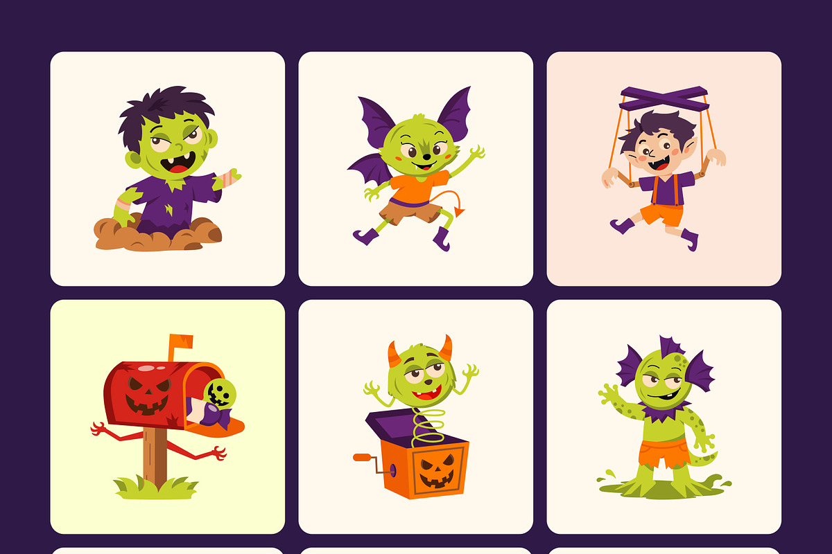 80 Halloween Illustration Bundle, a Seasonal Illustration by Prosymbols (Photo 8 of 10)