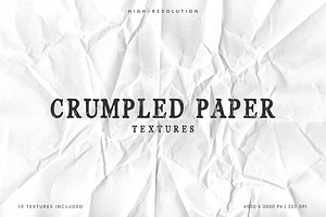 White Crumpled Paper Texture