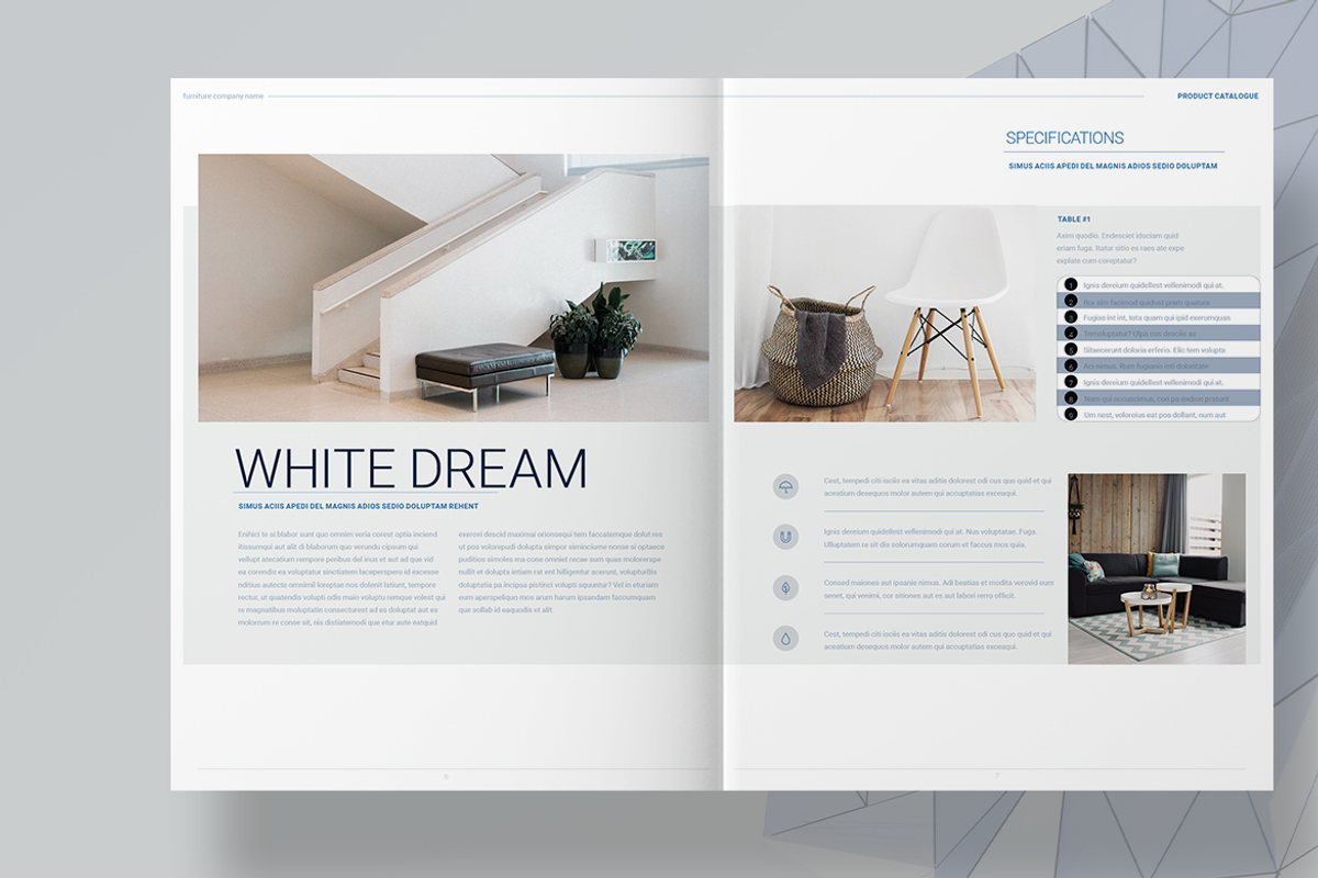 Interior Design Product Catalog, a Brochure Template by Boris Cupac