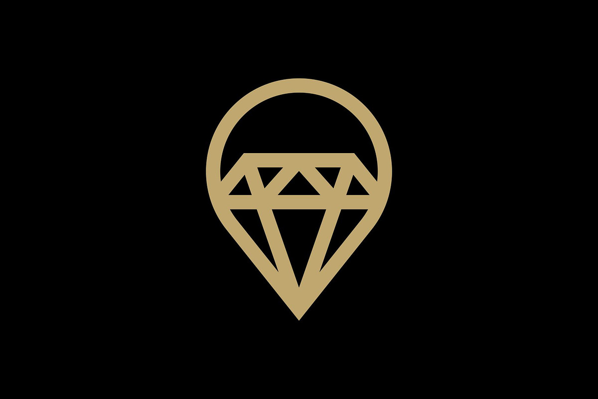 Diamond Pin Logo, a Branding & Logo Template by Buqancreative (Photo 4 of 4)