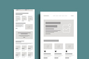 Sport Wireframe Landing Layout, a Wireframe Template by MightyDesign (Thumbnail 2 of 6)