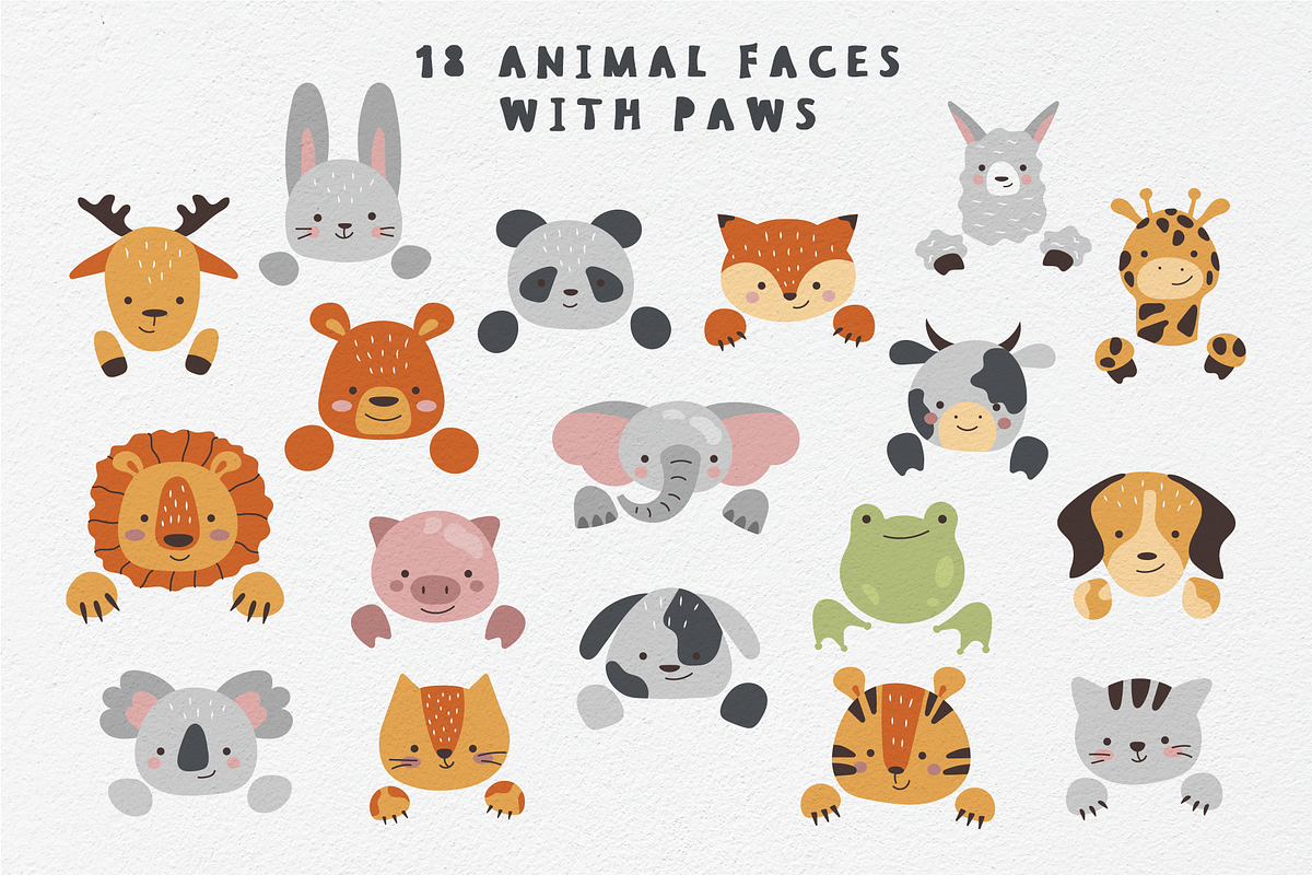 Wild Friends. Baby animals set, an Animal Illustration by RinaKustova (Photo 2 of 16)