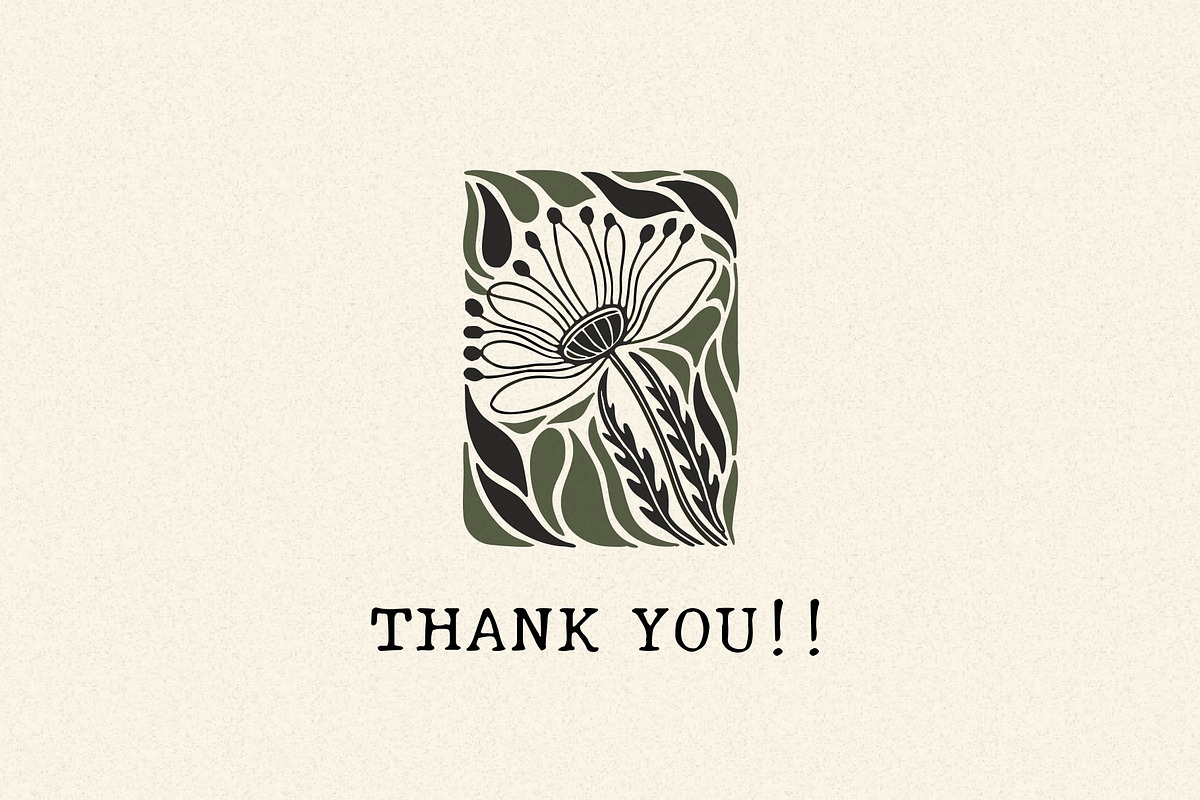 Modern Abstract Botanical Prints, a Wallpaper Graphic by Helospace (Photo 10 of 10)