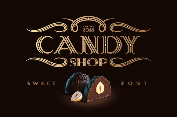 Candy Shop font with bonus preview 7