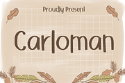 Carloman Font, a Sans Serif Font by Aisyah (Thumbnail 1 of 5)
