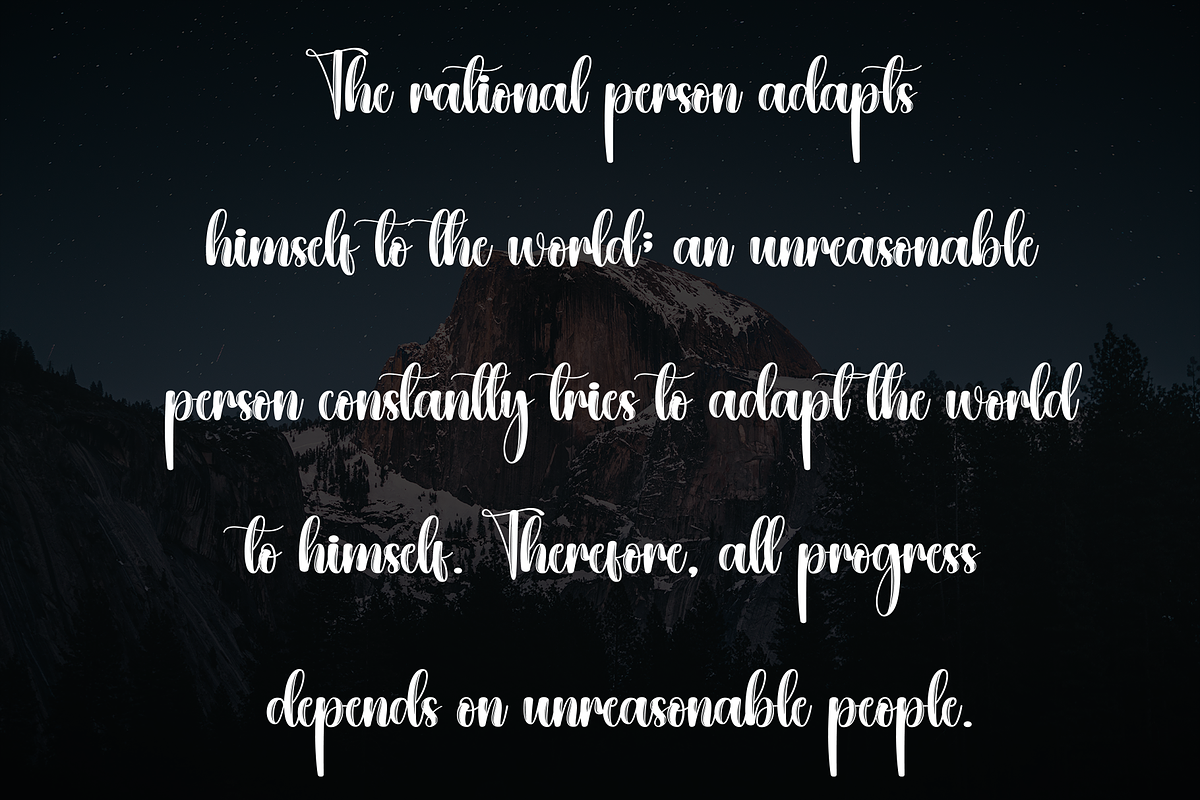 Outside | Script Font, a Handwritten Font by Scratchones (Photo 3 of 8)