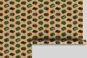 Mid-Century Retro Vehicles Patterns, a Pattern Graphic by one-touch (Thumbnail 16 of 17)