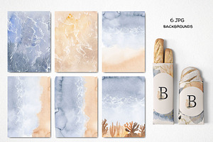 Watercolor Abstract Wedding Bundle