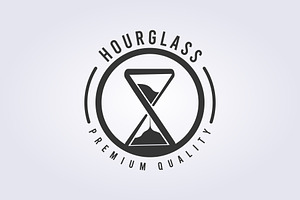 hourglass logo vector design icon, a Branding & Logo Template by Lodzrov
