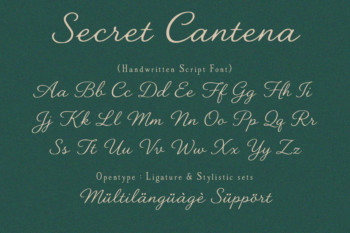 Secret Cantena – Handwriting Font, a Handwritten Font by Struggle Studio (Photo 9 of 11)