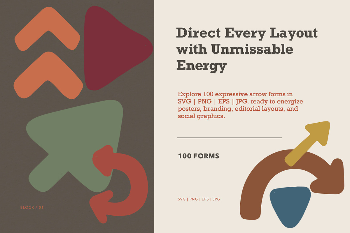 100 Hand Drawn Arrow Shapes, a Decorative Illustration by designvectx (Photo 2 of 8)