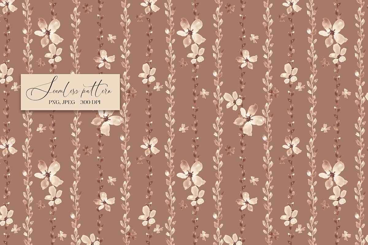 Cute floral seamless pattern, a Pattern Graphic by SirenaArt (Photo 4 of 13)