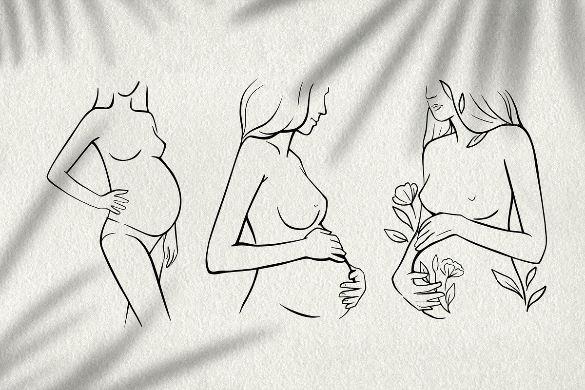 Woman & flower sketch. Female art., a Healthcare Illustration by bioraven (Photo 7 of 13)