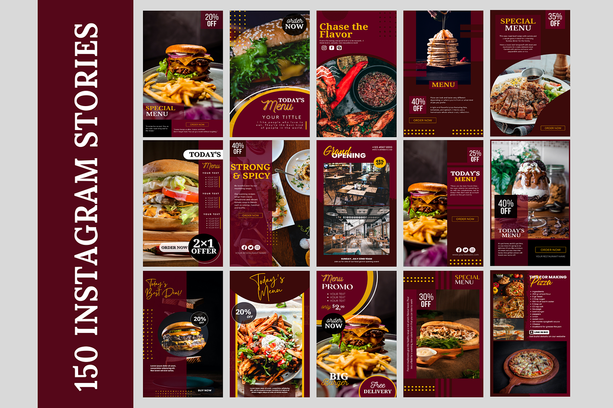 Animated Food Restaurant Instagram, a Social Media Template by LushBury (Photo 3 of 8)