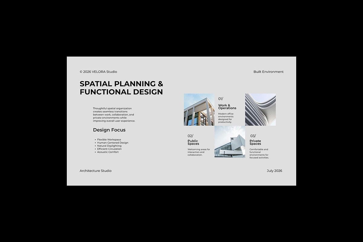 Modern Architecture Canva Template, a Presentation Template by adoestudio (Photo 5 of 9)