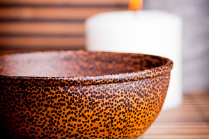 Exotic Bowl and Candles, a Food & Drink Photo by THP Creative