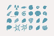 200+ OCEAN CLIPARTS - HAND DRAWN, a Seasonal Illustration by JuDesign (Thumbnail 4 of 23)