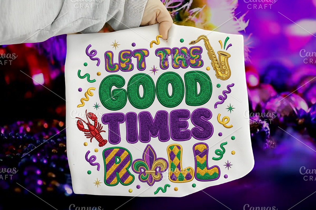Preppy Mardi Gras PNG, an Illustration by Canvas Craft (Photo 1 of 6)