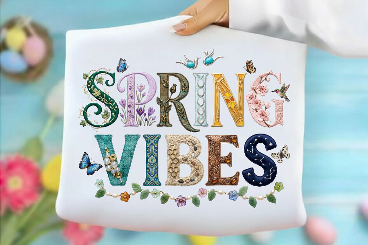 Brushstroke Spring Vibes Png Spring, an Illustration by Designking (Photo 5 of 6)
