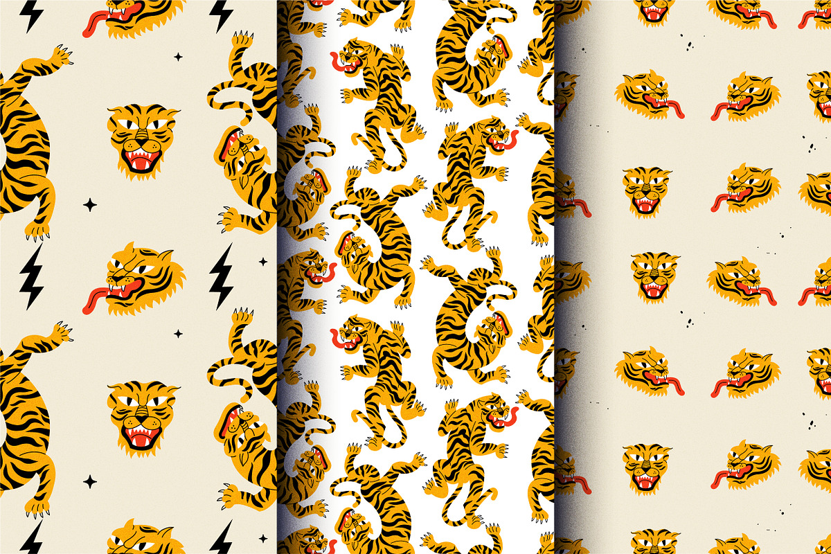 Tigers collection, an Animal Illustration by oxygen_8 (Photo 2 of 6)