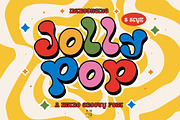 Jolly Pop font, a Handwritten Font by KengGraphic (Thumbnail 1 of 11)
