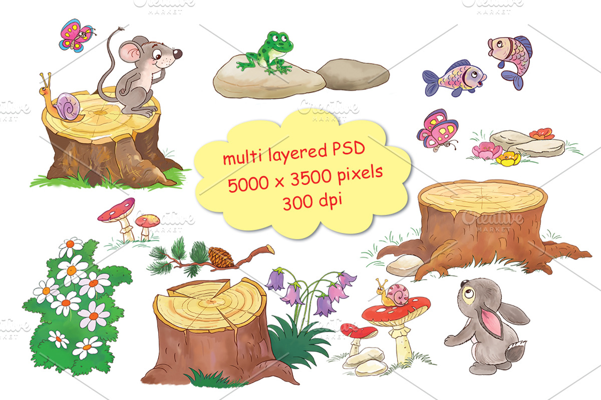 Cute woodland animals bundle, an Animal Illustration by Haso (Photo 7 of 10)