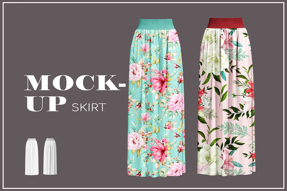 Woman Skirt Mockup, an Advertising Mockup by PudraART (Photo 1 of 7)