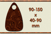 SVG Keychains Cutting Templates, a Design Template by Kseniya-Omega (Thumbnail 2 of 3)