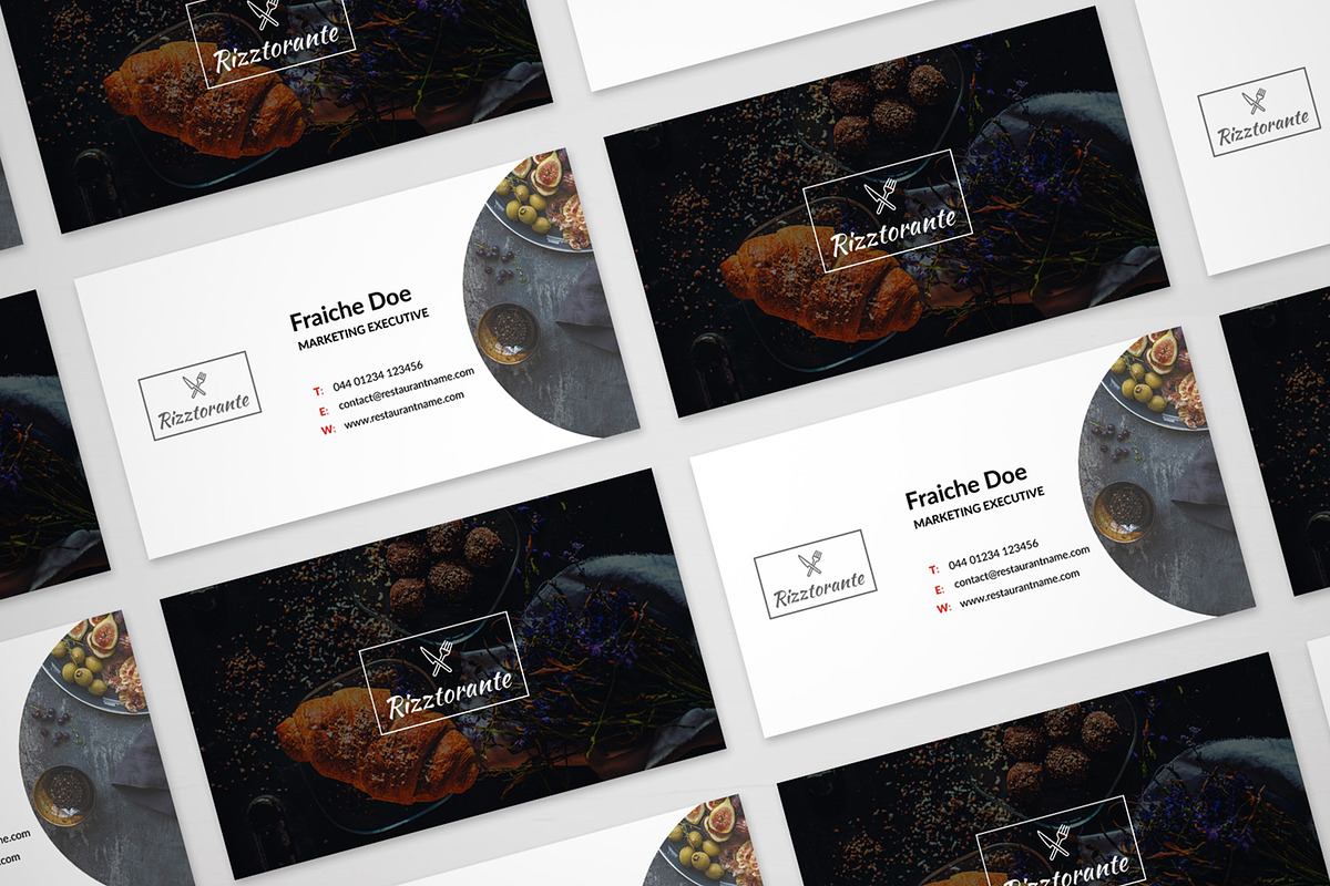 Restaurant Business Card, a Print Template by stefandigital (Photo 3 of 3)