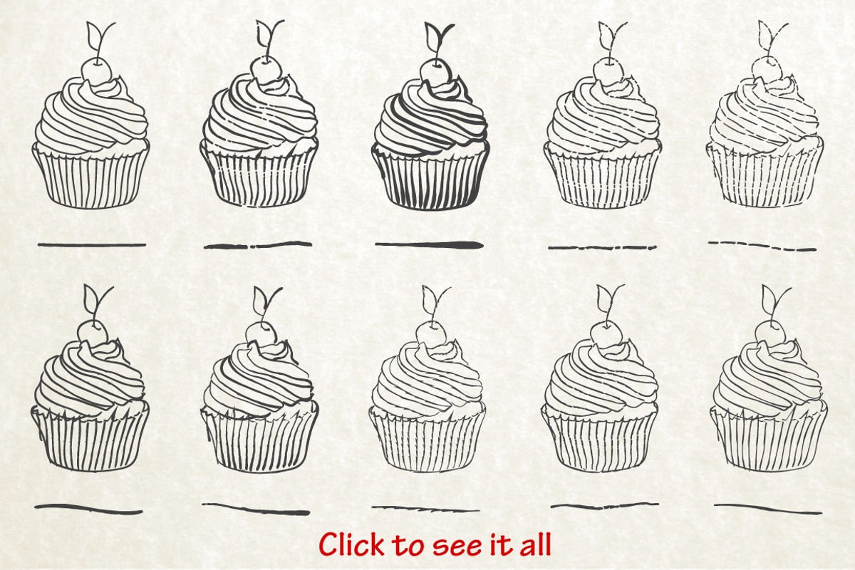60 ink pen vector brushes preview 2