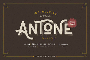 Antone Family - 7 FONTS