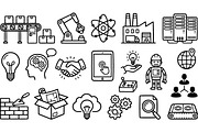 Industrial Technology Icon Set, an Illustration by designvectx (Thumbnail 2 of 3)