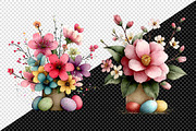 Whimsical Easter Flowers Png Clipart, an Illustration by Creative Art (Thumbnail 6 of 8)