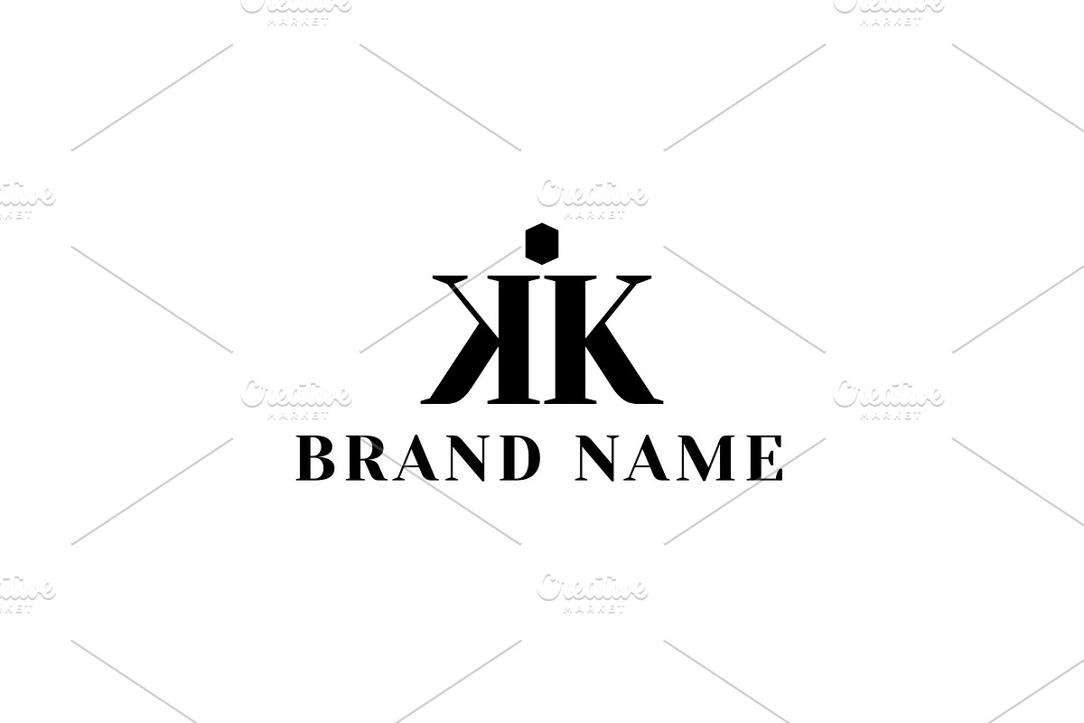 Letter KI Monogram logo illustration, a Branding & Logo Template by Dyn Studio